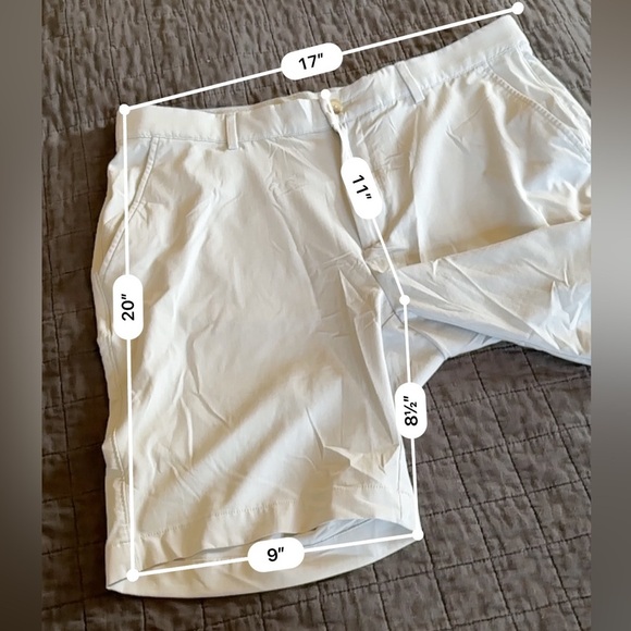 Greg Norman Performance Golf Shorts Light Khaki 36 - Picture 4 of 6